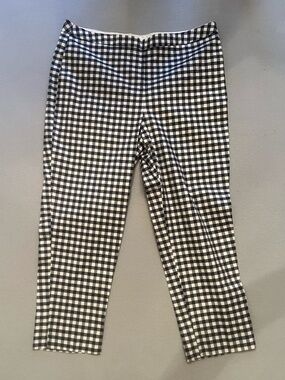 Victoria Beckham x Target Blue Gingham Cropped Pants